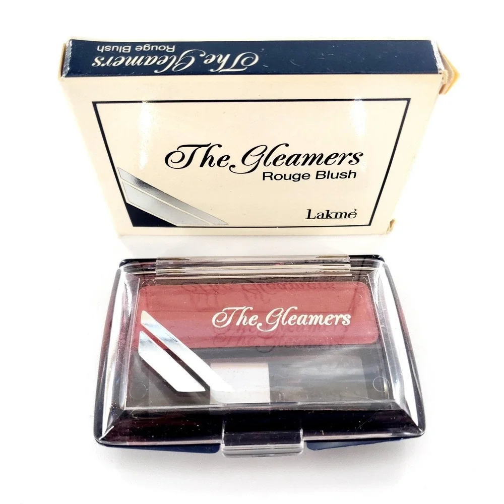 Vintage 1989 Lakme The Gleamers Rouge Blush Autumn Blush 12 w/ Brush & Box